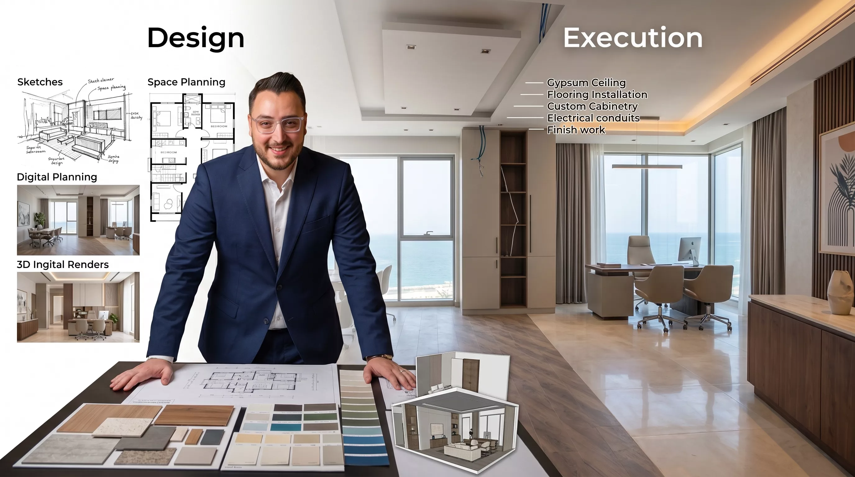 من التصميم الداخلي إلى التشطيب الكامل تسليم مفتاح في جدة والسعودية من التصميم الداخلي إلى التشطيب الكامل تسليم مفتاح في جدة والسعودية